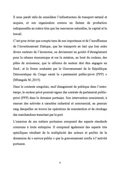 La Réforme du Secteur des Transports en RDC