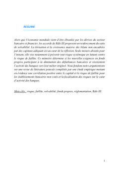 Bâle III : Exigence en fonds propres et gestion des risques bancaires