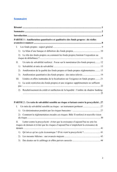Bâle III : Exigence en fonds propres et gestion des risques bancaires