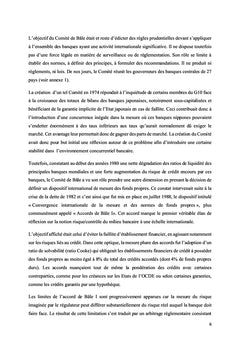 Bâle III : Exigence en fonds propres et gestion des risques bancaires