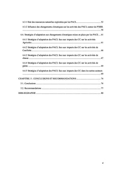 Stratégies Indigènes d'Adaptation aux Changements Climatiques: