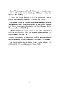 La Nouvelle Héloïse dans la Correspondance de Jean-Jacques Rousseau