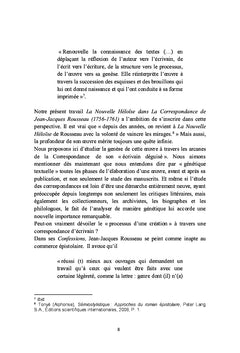 La Nouvelle Héloïse dans la Correspondance de Jean-Jacques Rousseau