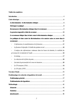 Les recruteurs en cabinet et la discrimination ethnique A l'embauche