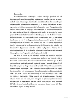 Evaluation du coût de la prise en charge d'un AVC au Gabon