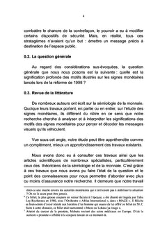 Analyse semiologique des motifs des signes monetaires
