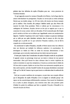 Le mythe d'eurydice: emergences et formes