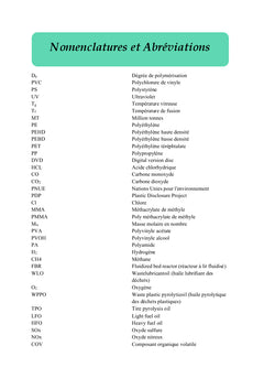 Etude de procede de conversion de dechets plastiques en carbuants