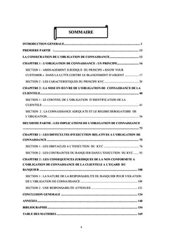 L'obligation de Connaissance de la Clientele par le Banquier