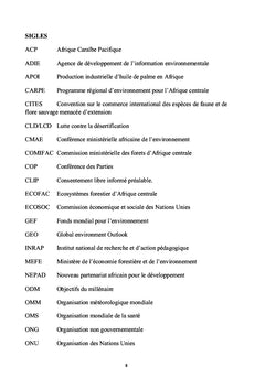 Regards sur l'environnement