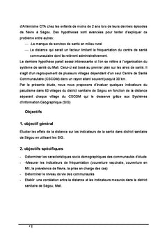 Les SIG comme outil d'évaluation des indicateurs du paludisme au Mali