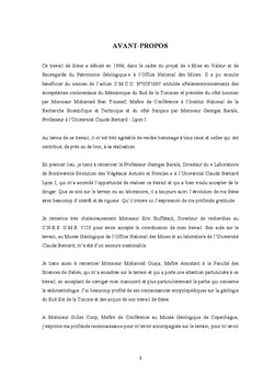 Vertebres mesozoïques du Sud-est de la Tunisie: