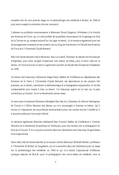 Vertebres mesozoïques du Sud-est de la Tunisie: