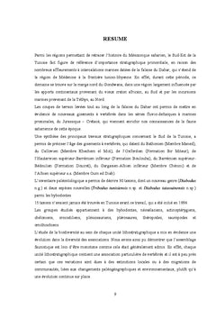 Vertebres mesozoïques du Sud-est de la Tunisie: