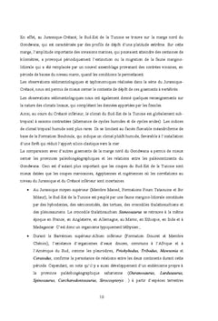 Vertebres mesozoïques du Sud-est de la Tunisie:
