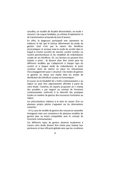 Etude de la faisabilité des forêts communautaires au Gabon