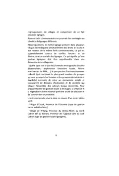 Etude de la faisabilité des forêts communautaires au Gabon