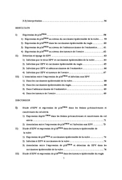 Les cancers du tractus génital féminin : détection de HPV et p16ink4a