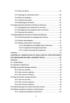 Etude des performances et de la stabilité d'un mini bassin solaire