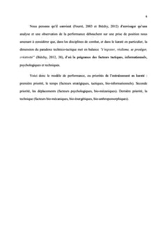 Modélisation et système des scores en karaté