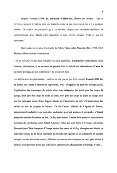 Modélisation et système des scores en karaté