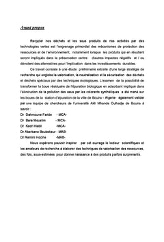 Eco-valorisation d'une boue residuaire de l'epuration biologique