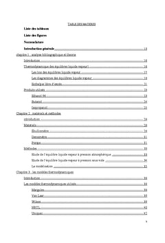 Etude experimentale et modelisation des equilibres liquide- vapeur