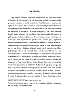 Esquisse d'une lecture poetique du discours A caractere philosophique