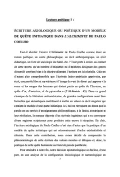 Esquisse d'une lecture poetique du discours A caractere philosophique