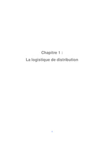 Management d'externalisation de la logistique de distribution