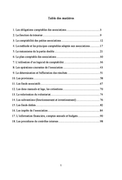 La comptabilite des associations
