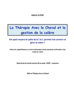 La Thérapie Avec le Cheval et la gestion de la colère