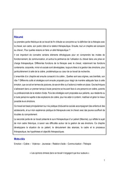 La Thérapie Avec le Cheval et la gestion de la colère