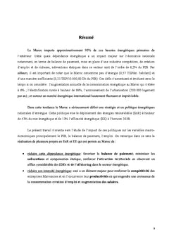 Impact des politiques énergétiques sur la croissance économique