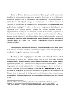 Impact des politiques énergétiques sur la croissance économique