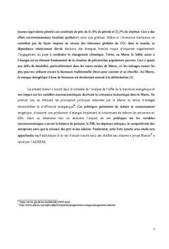 Impact des politiques énergétiques sur la croissance économique