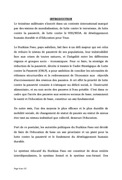 Planification et Gestion de l'Éducation: le financement