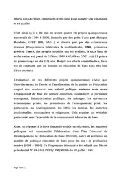Planification et Gestion de l'Éducation: le financement