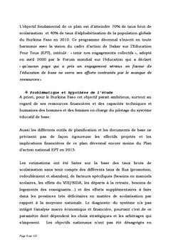 Planification et Gestion de l'Éducation: le financement