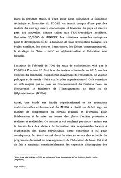 Planification et Gestion de l'Éducation: le financement