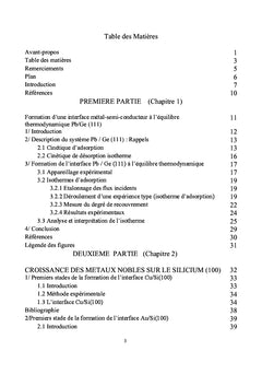 Formation d'interface métal-semiconducteur