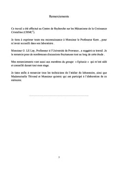 Formation d'interface métal-semiconducteur