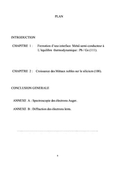 Formation d'interface métal-semiconducteur