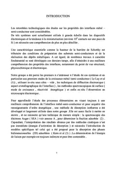 Formation d'interface métal-semiconducteur