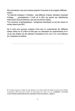 Formation d'interface métal-semiconducteur