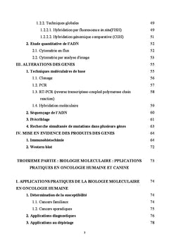 Apports de la biologie moleculaire en oncologie humaine et canine