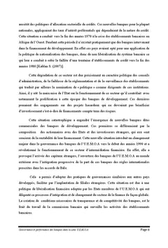 Gouvernance et performance des banques de la zone U.E.M.O.A