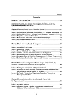 Pauvreté et Perspectives de Développement