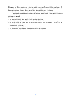 Gestion et valorisation des dechets menagers dans la Cite d'Ikela