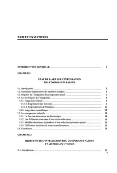 Integration d'un micro-transformateur